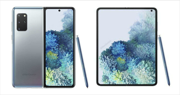 三星Galaxy Fold 2渲染圖（圖源推特）
